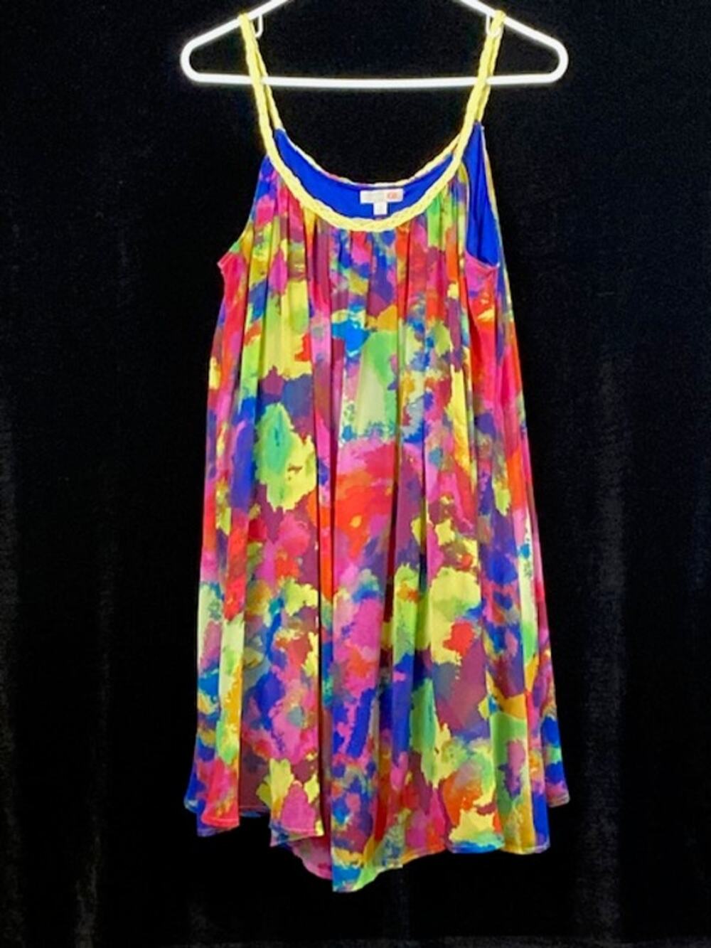 Gianni Bini "Paint Glass Splash" women's chiffon dress.